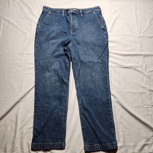 Madewell Jeans Womens 33 Blue The Perfect Vintage Straight Medium Wash Denim